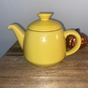Vintage Frankoma 6T Plainsman Design Autumn Yellow Teapot